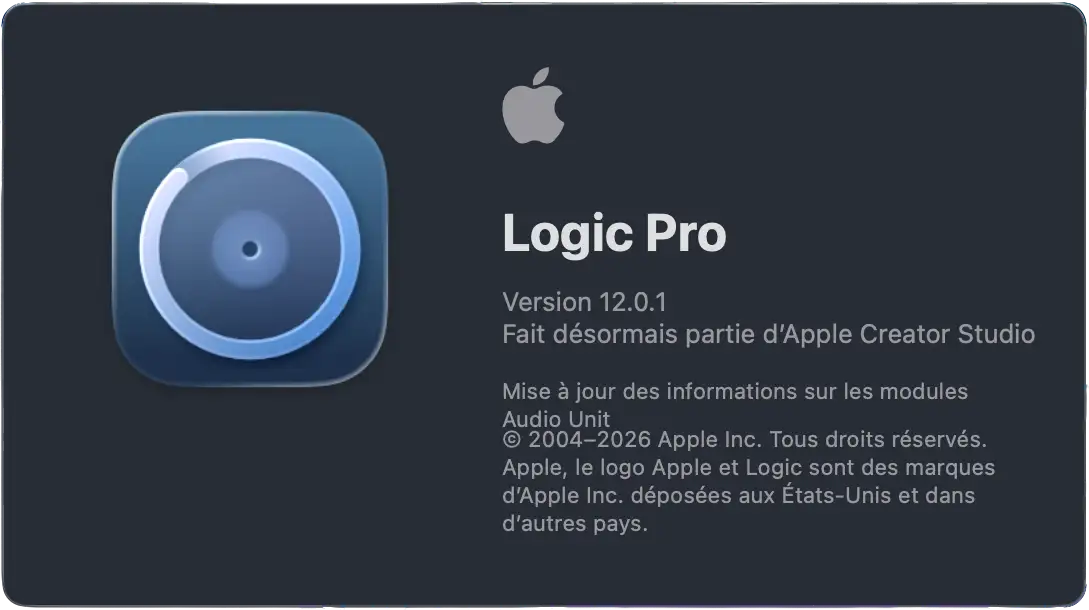 logic pro 12.0.1