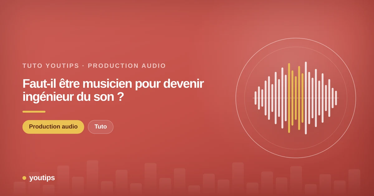faut il etre musicien pour devenir ingenieur du son