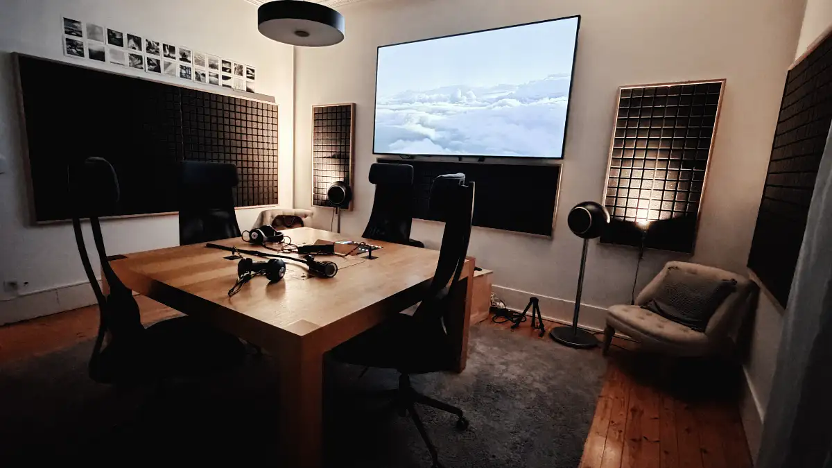 Studio secondaire d'enregistrement et de prise de son YouTips