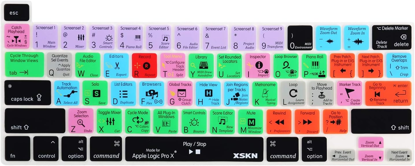 raccourcis logic pro