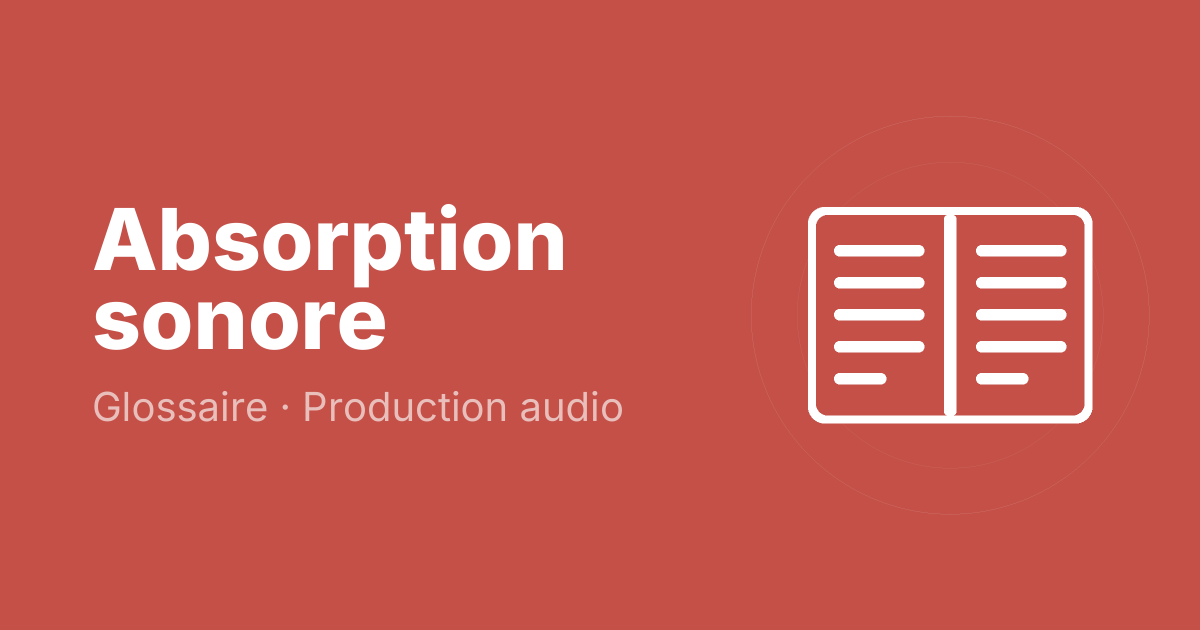 Absorption sonore