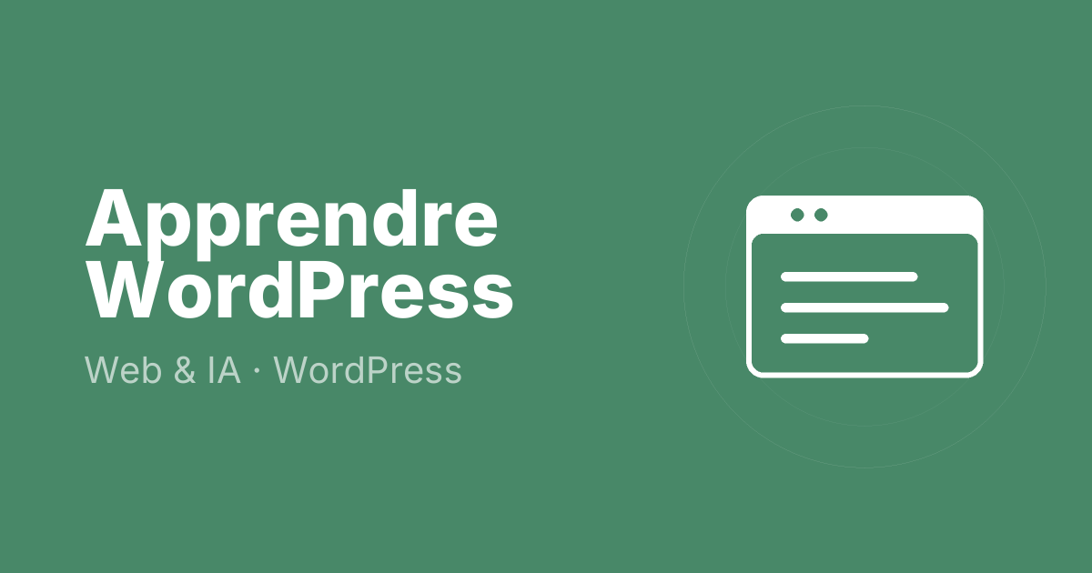 Apprendre WordPress
