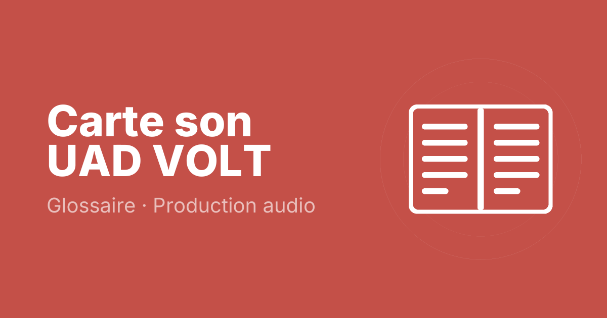 Carte son UAD VOLT