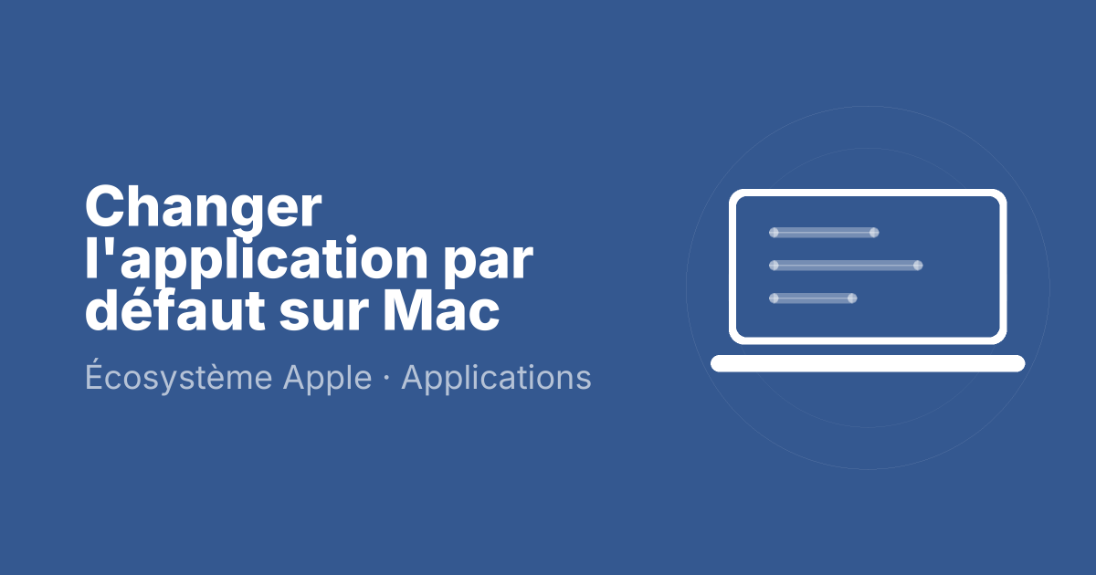 Changer l'application par défaut sur Mac