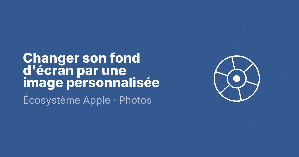 Changer son fond d'écran par une image personnalisée