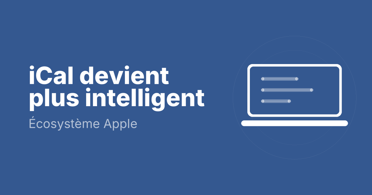 iCal devient plus intelligent