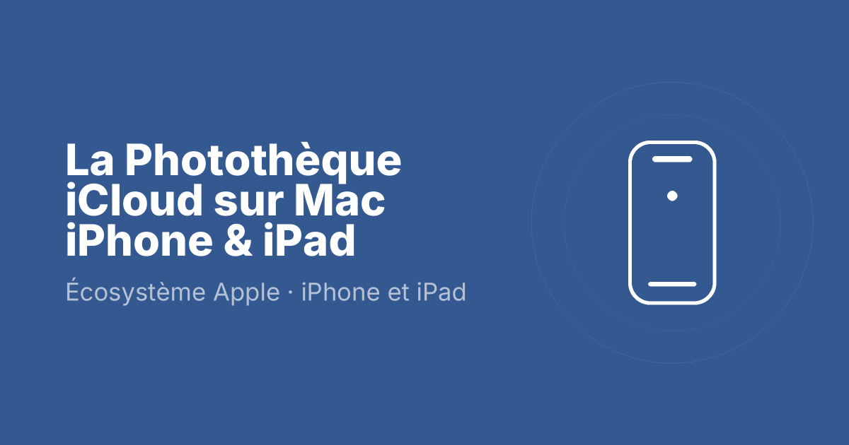 La Photothèque iCloud sur Mac iPhone & iPad