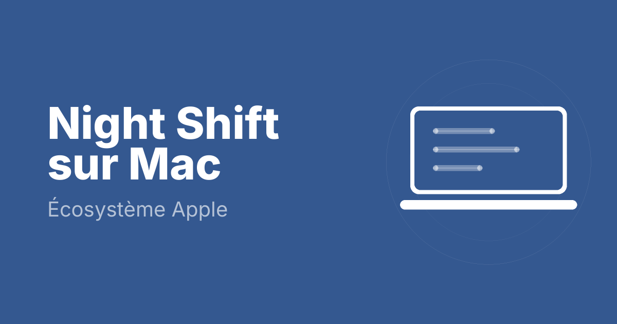 Night Shift sur Mac