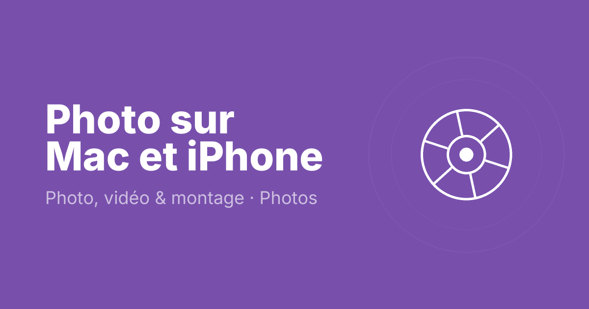Photo sur Mac et iPhone