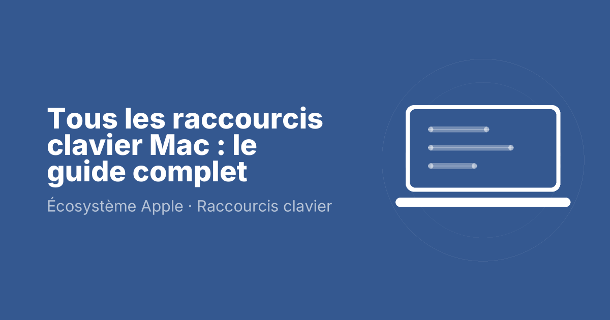 Tous les raccourcis clavier Mac : le guide complet