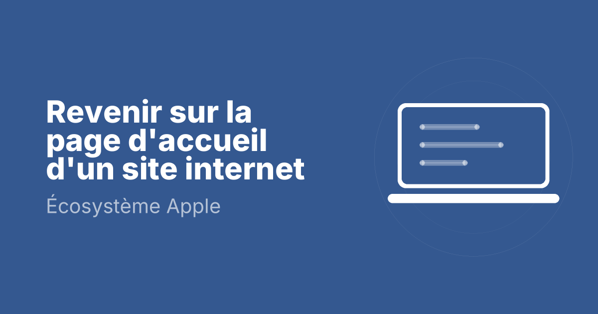Revenir sur la page d'accueil d'un site internet