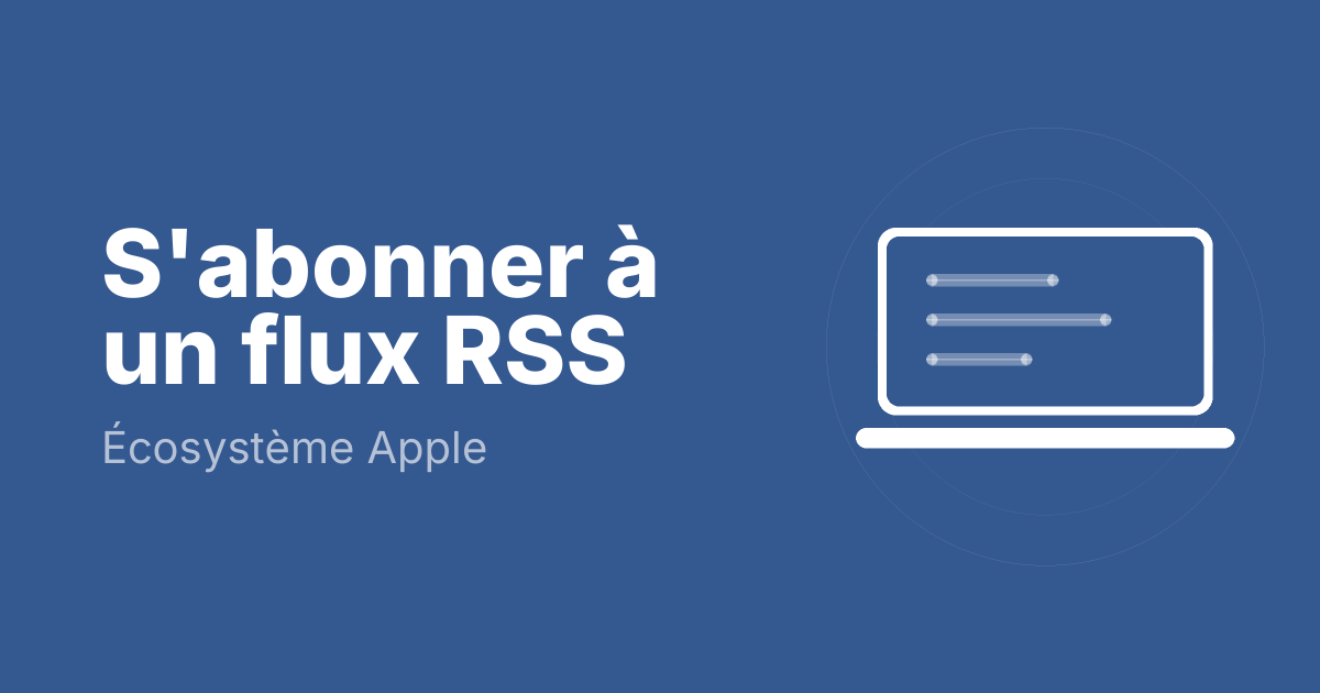 S'abonner à un flux RSS