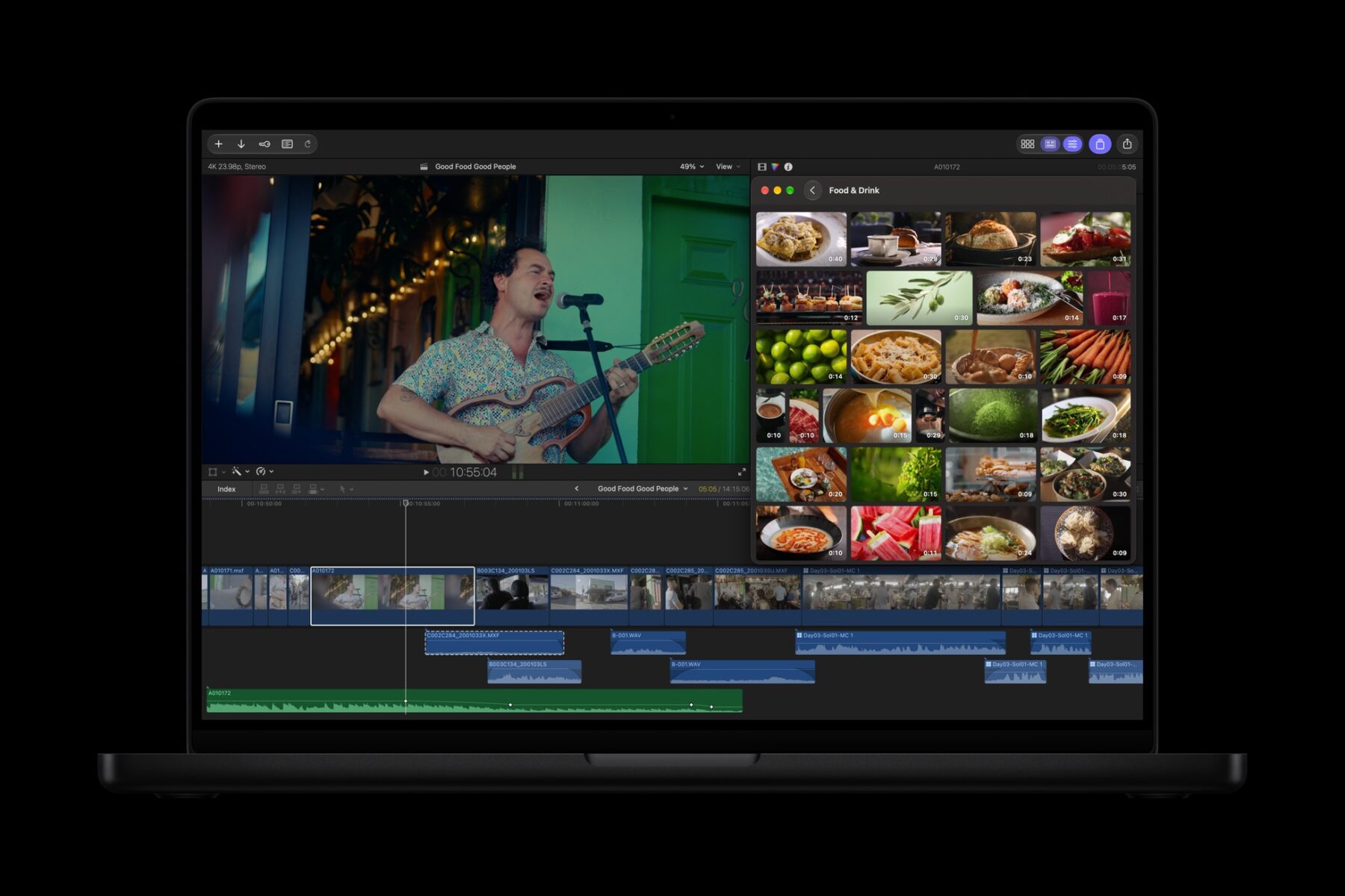 Le Content Hub dans Final Cut Pro