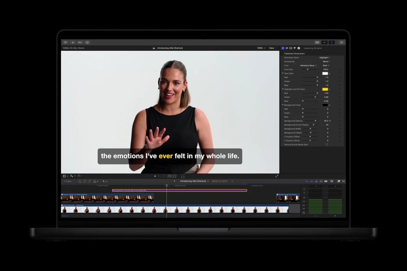 Les nouveautés de Final Cut Pro 12.3