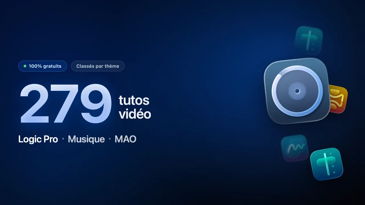 Voici mes 279 tutos vidéos Logic Pro